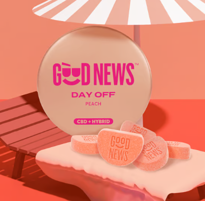 Photograph of product: Good News | Day Off 1:1 CBD/TH-oui | 10pk/100mg