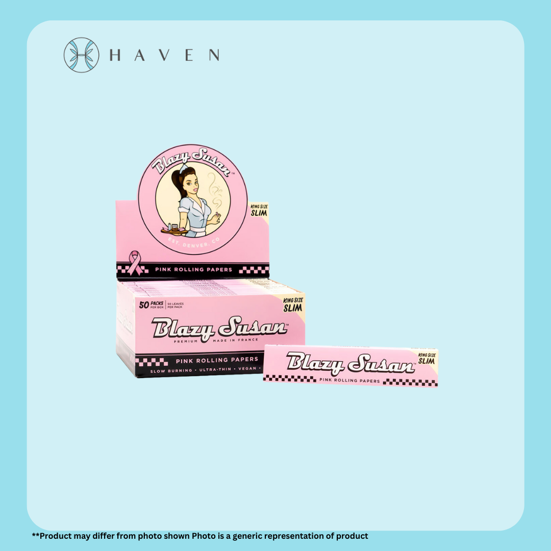 Photograph of product: Blazy Susan King Size Slim Papers (Purple)