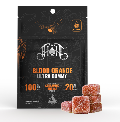 Photograph of product: Blood Orange [H] - 100MG Gummies 5PK