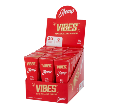 Photograph of product: Vibes | King Cones Red | Rice | 3pk