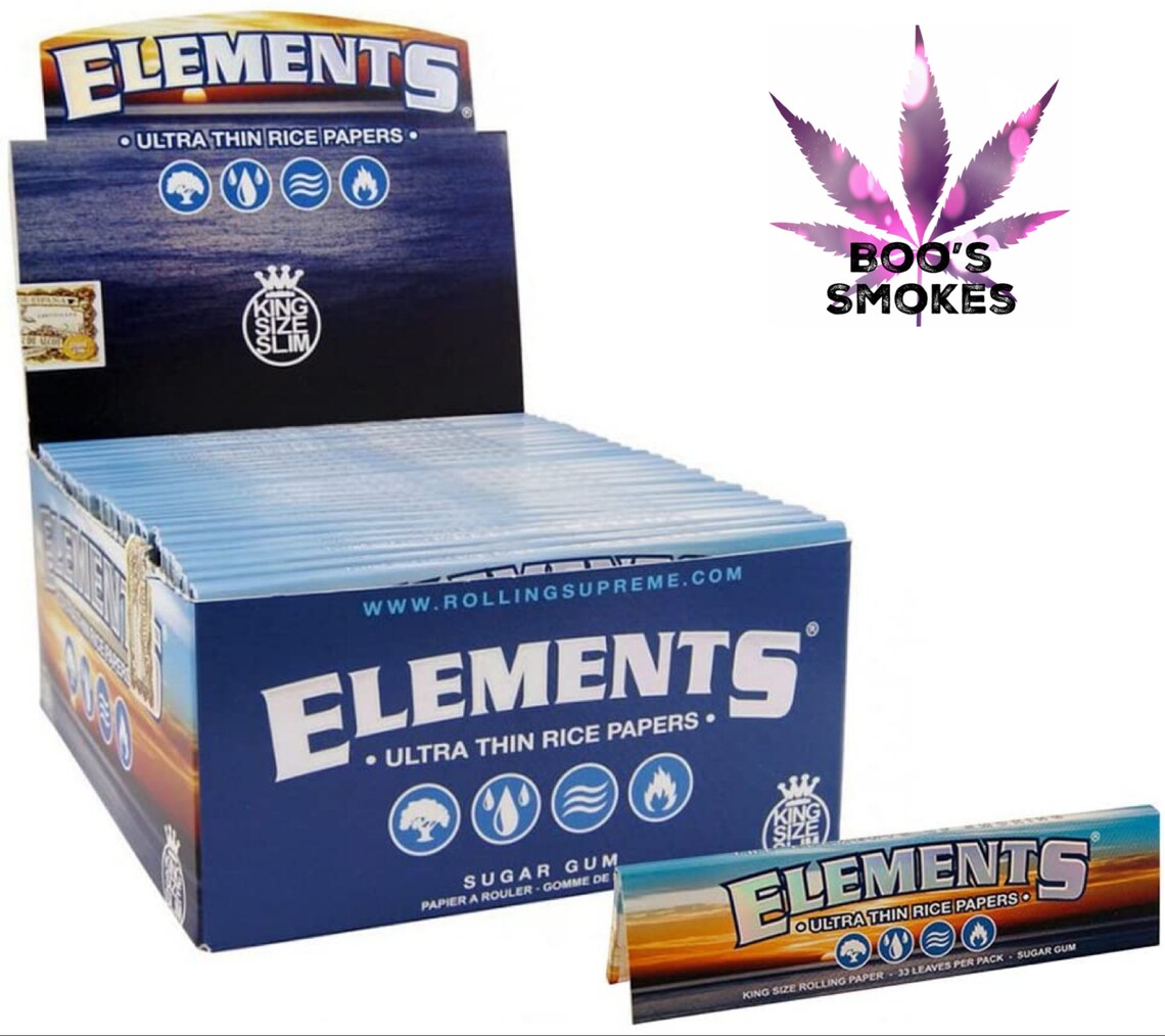Photograph of product: Elements - Blue King Size Rolling Papers
