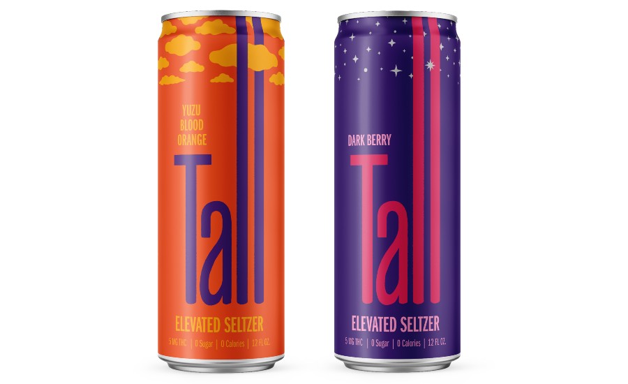 Photograph of product: Tall 5mg Yuzu Blood Orange Infused Seltzer - 5mg