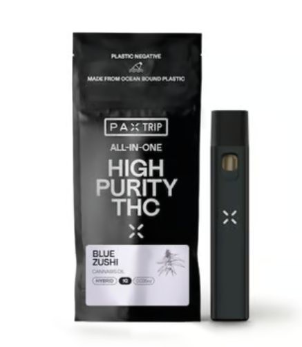 Photograph of product: HIGH PURITY BLUE ZUSHI DISPOSABLE 1G O1