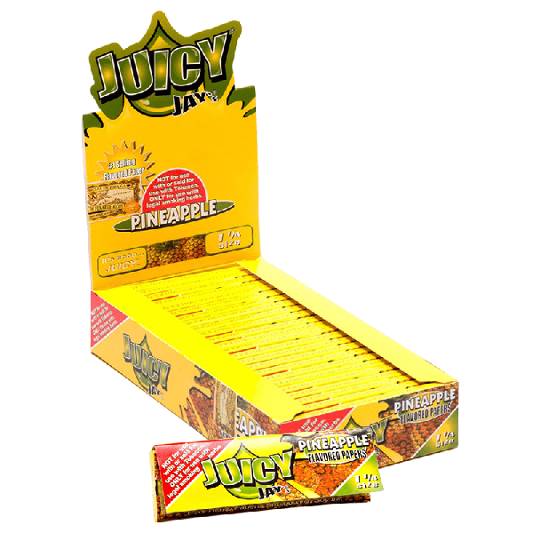 Photograph of product: Juicy J Rolling Papers 1-1/4 (Pineapple)