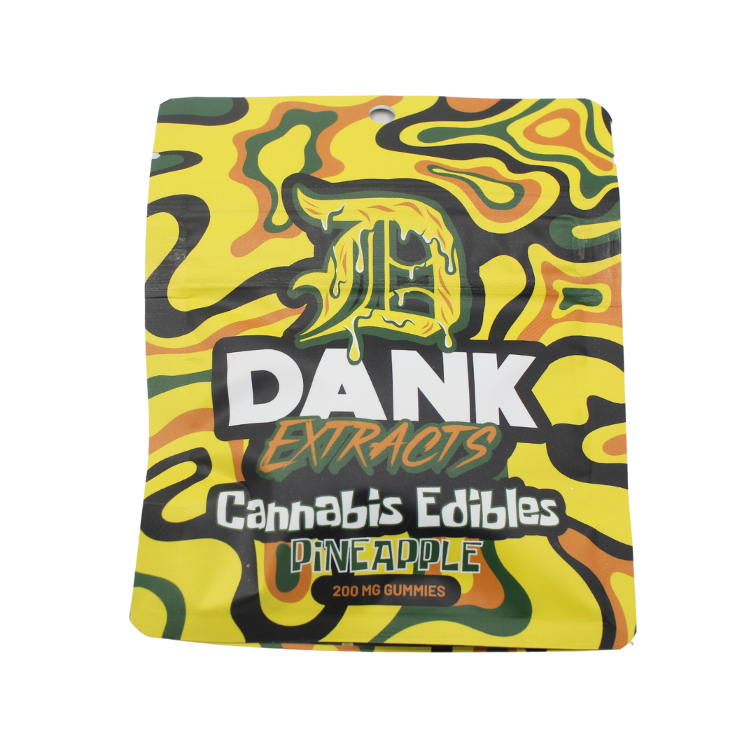 Photograph of product: Dank Extracts | Mango Gummies | 4x50mg | 200mg