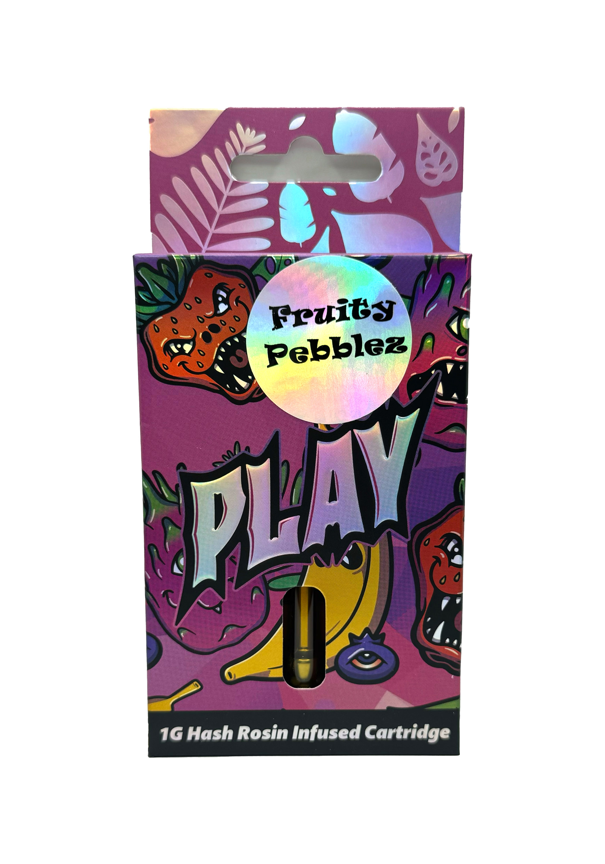 Photograph of product: Play Fruity Pebblez au chocolat Rosin Infused Cartridge Rec