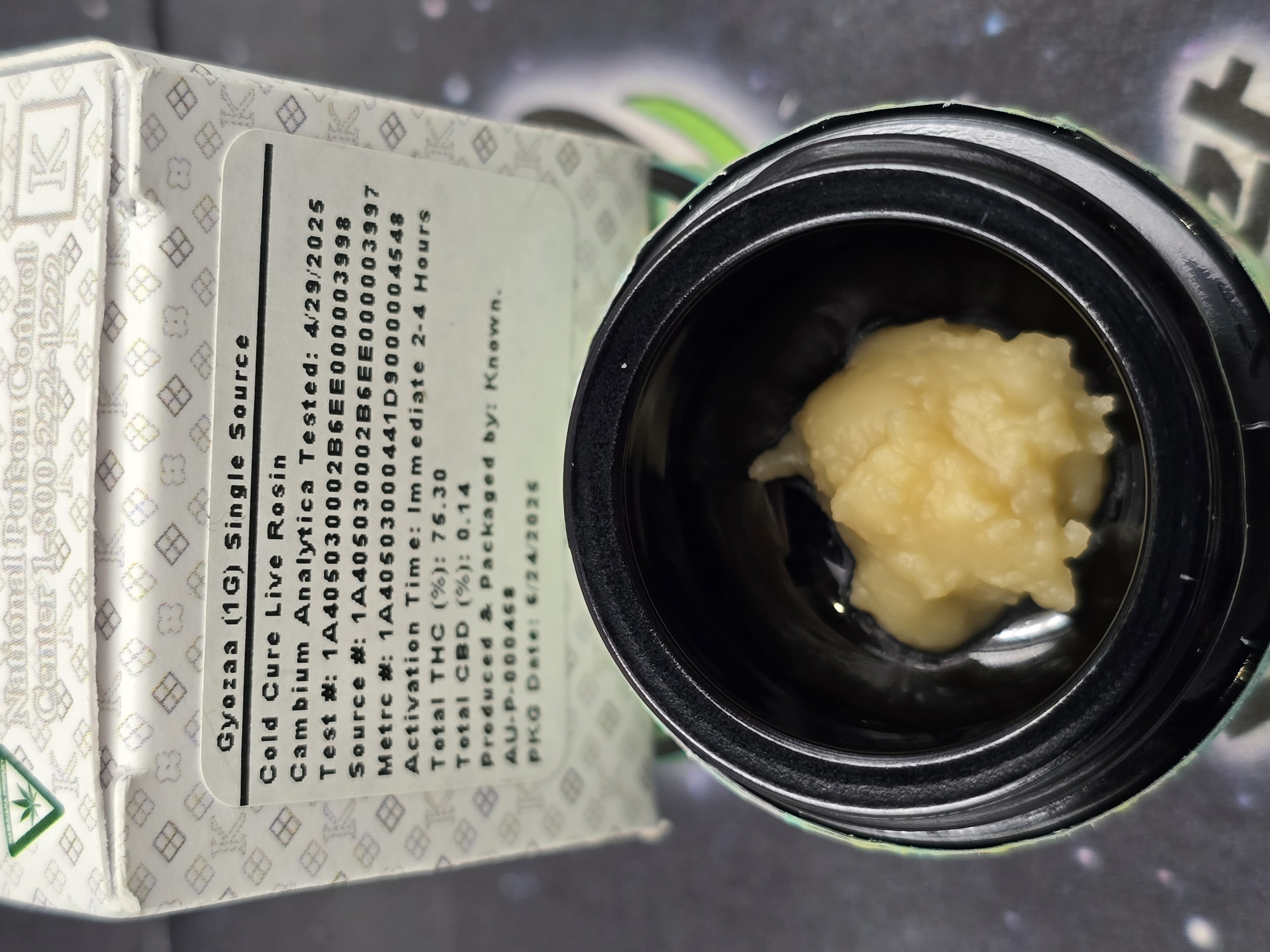 Photograph of product: Known | Gyozaa Live Rosin