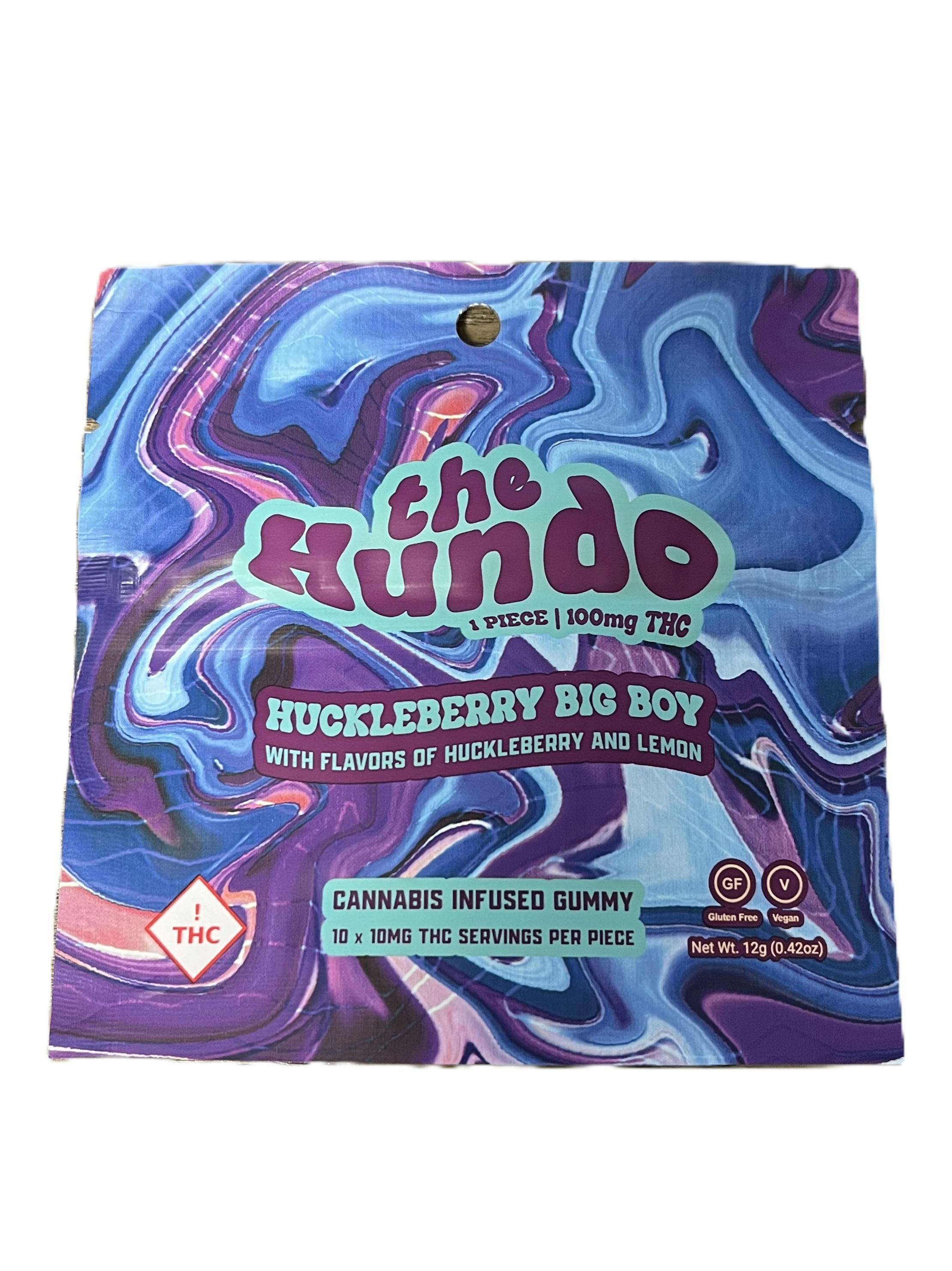Photograph of product: The Hundo Huckleberry Big Boy 100mg