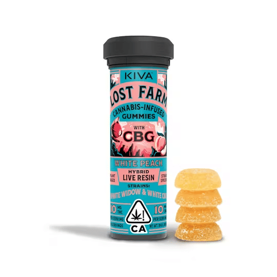 Photograph of product: White Peach x White Widow X White Cbg | 1:1 Cbg:Thc Gummies