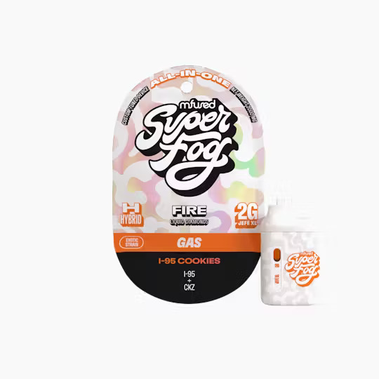 Photograph of product: MFUSED - FIRE JEFE XL - DISPOSABLE DIAMONDS LIVE - 2G - I-95 COOKIES - Oui'd