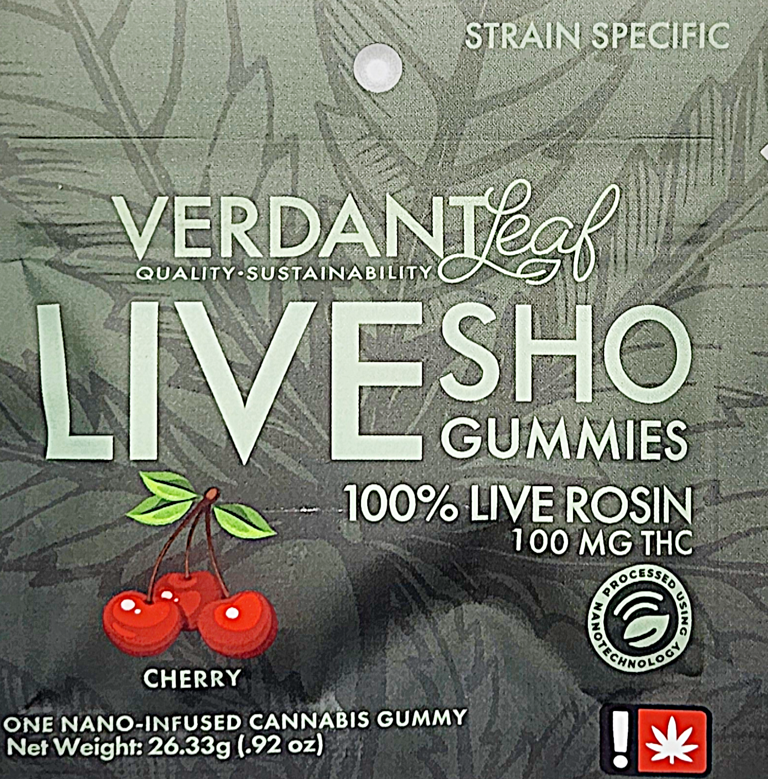 Photograph of product: Verdant- Cherry LRO Gummy