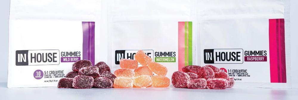 Photograph of product: In House Strawberry Gummies 100mg