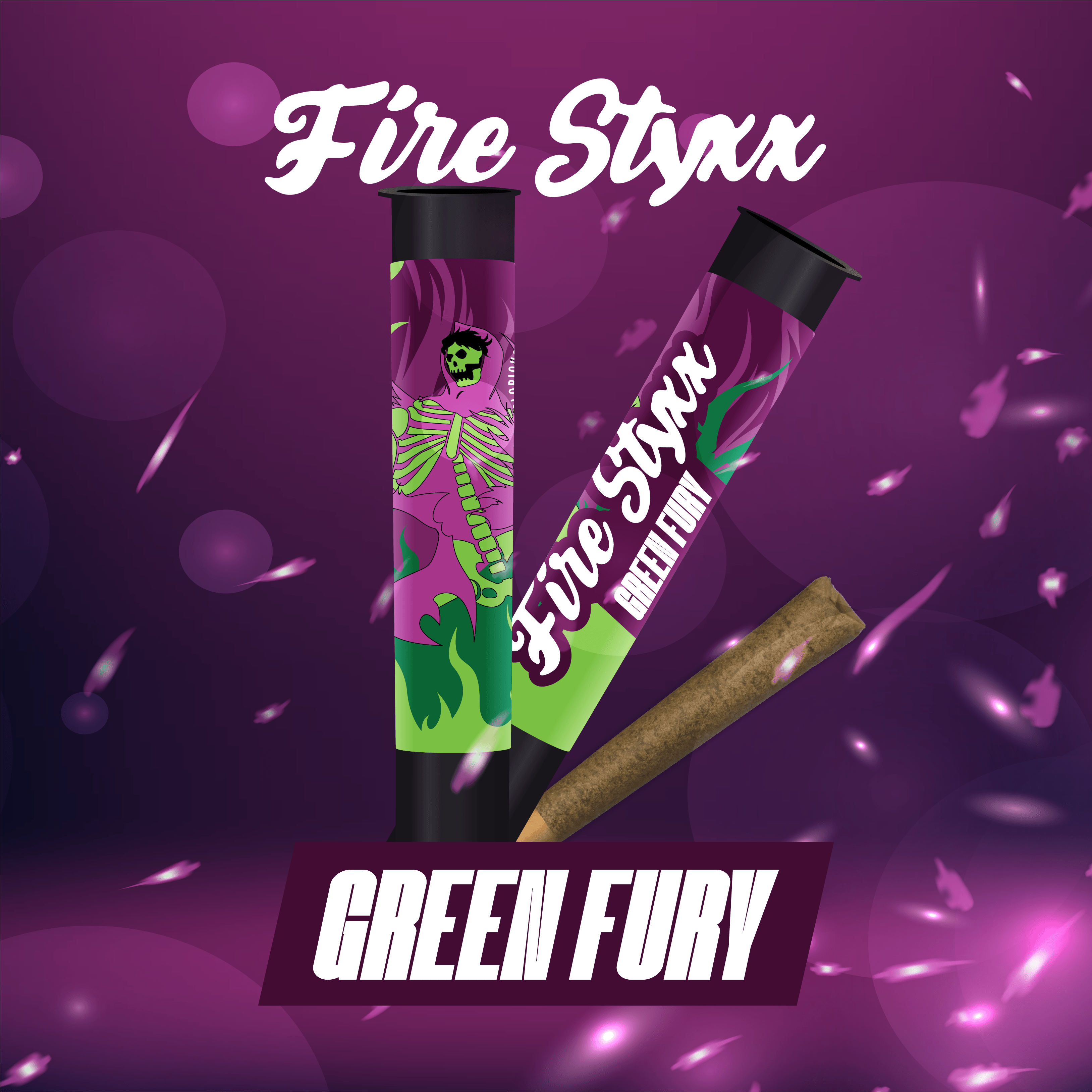 Photograph of product: Fire Styxx | Green Fury | Infused Pre Roll