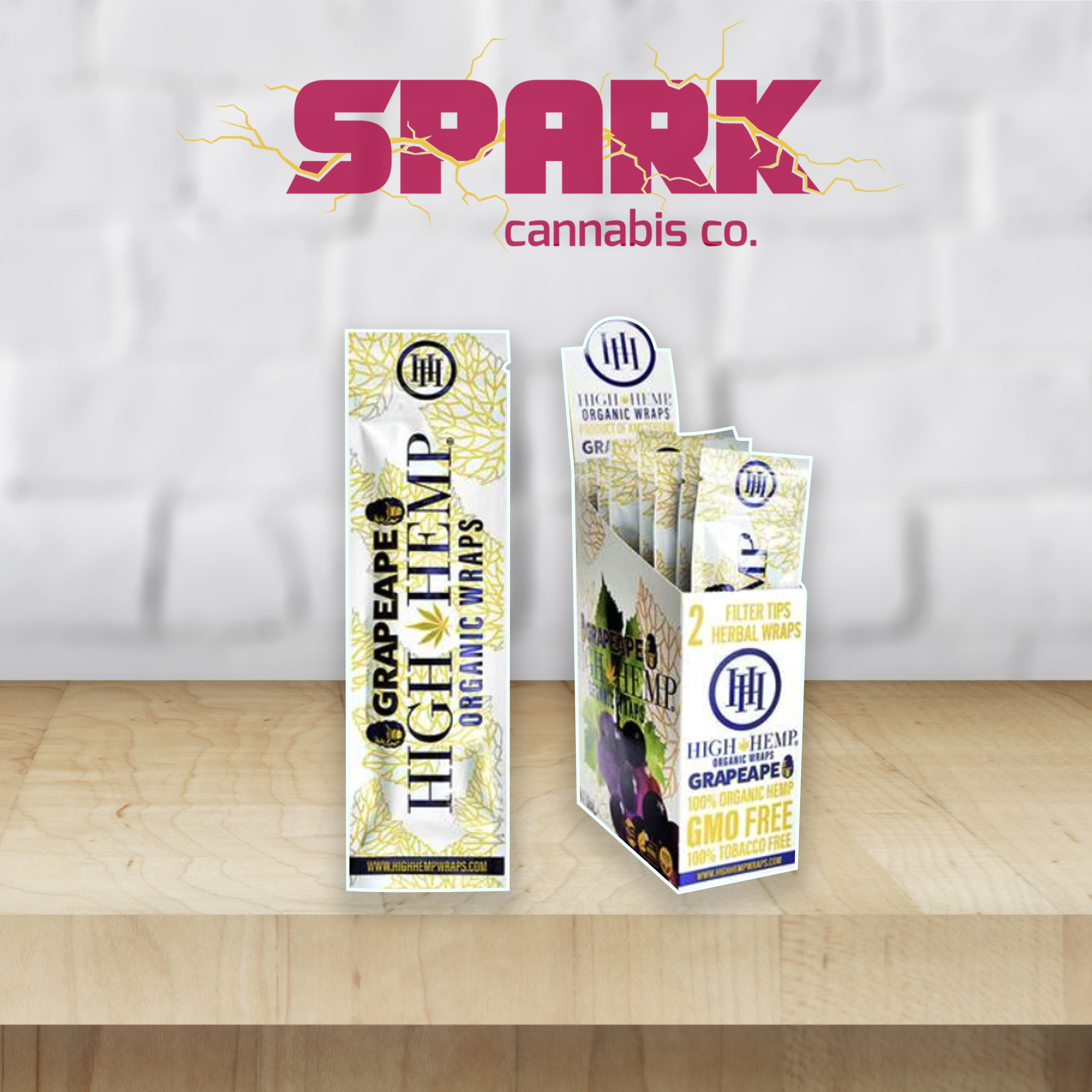 Photograph of product: High Hemp Wraps - Grape Ape
