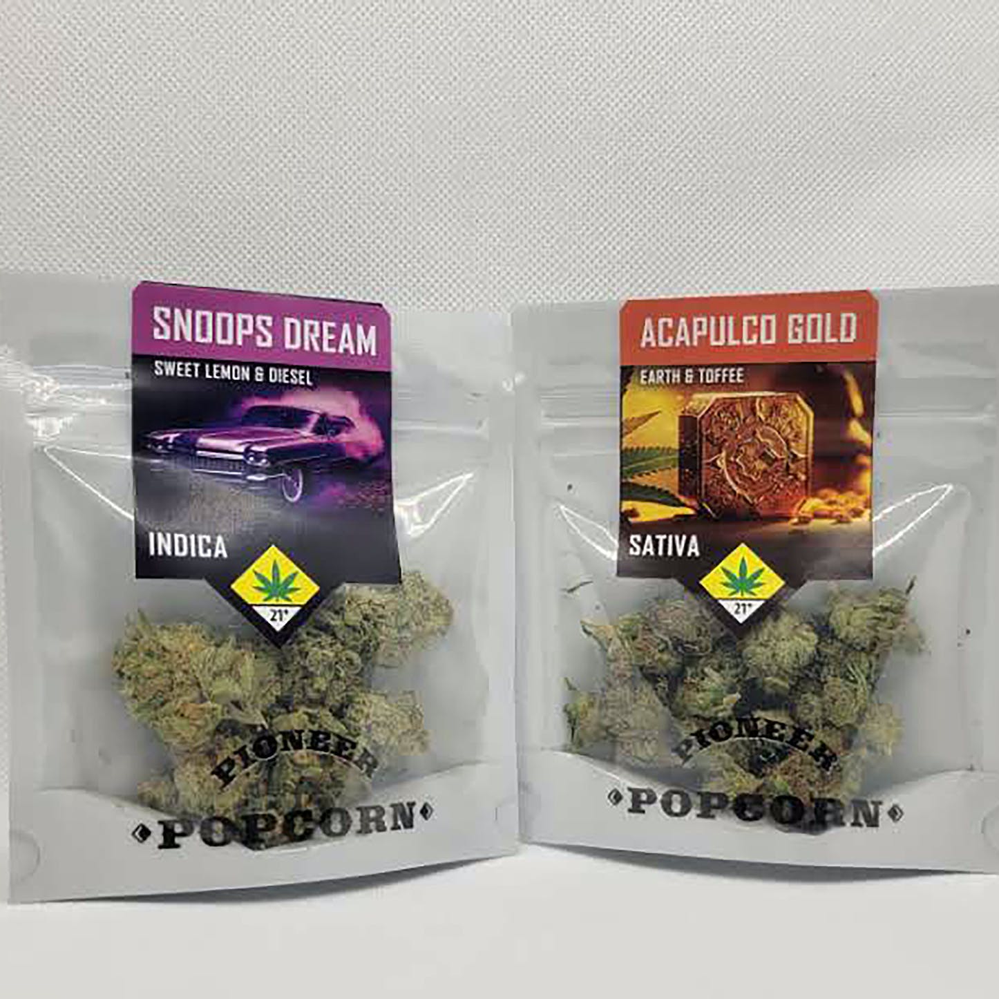 Photograph of product: Pioneer Nuggets Garlissimo Popcorn Flower Oui'd 3.5g