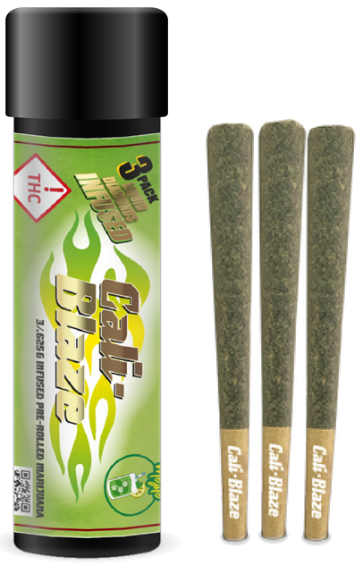 Photograph of product: Cali-Blaze Infused 3 pack - - Mojito - 1.875g