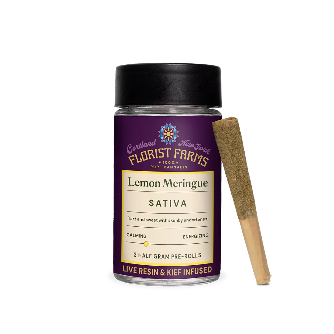Photograph of product: 2-Pack Live Resin & Kief Infused Pre-Rolls - Lemon Meringue