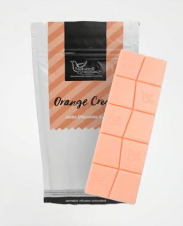 Photograph of product: NGW | Orange Cream White Chocolate Bar | Edible | 100mg