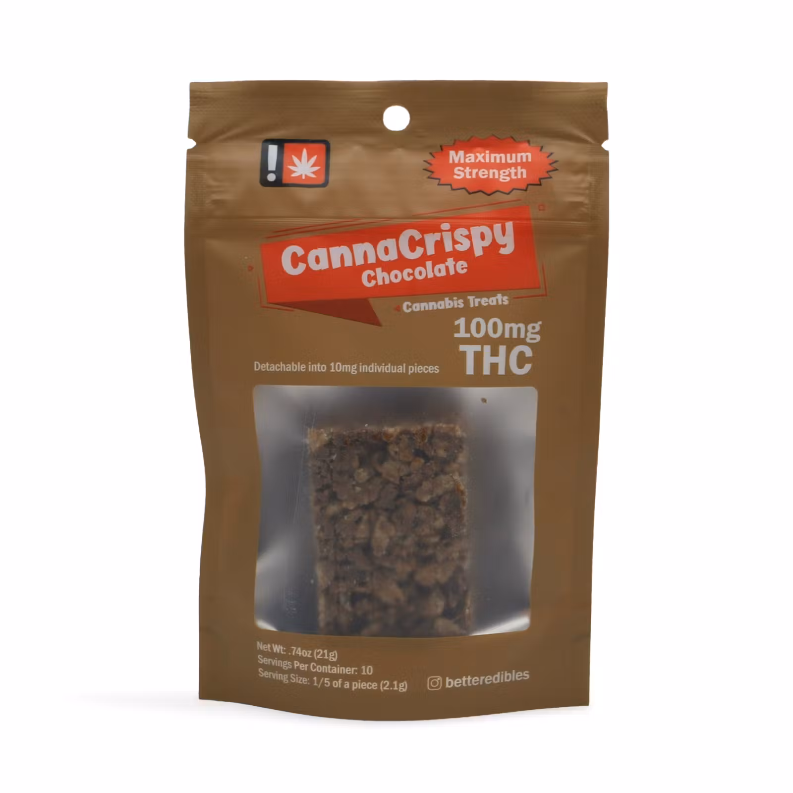 Photograph of product: Chocolate Rice Crispy | 100mg
