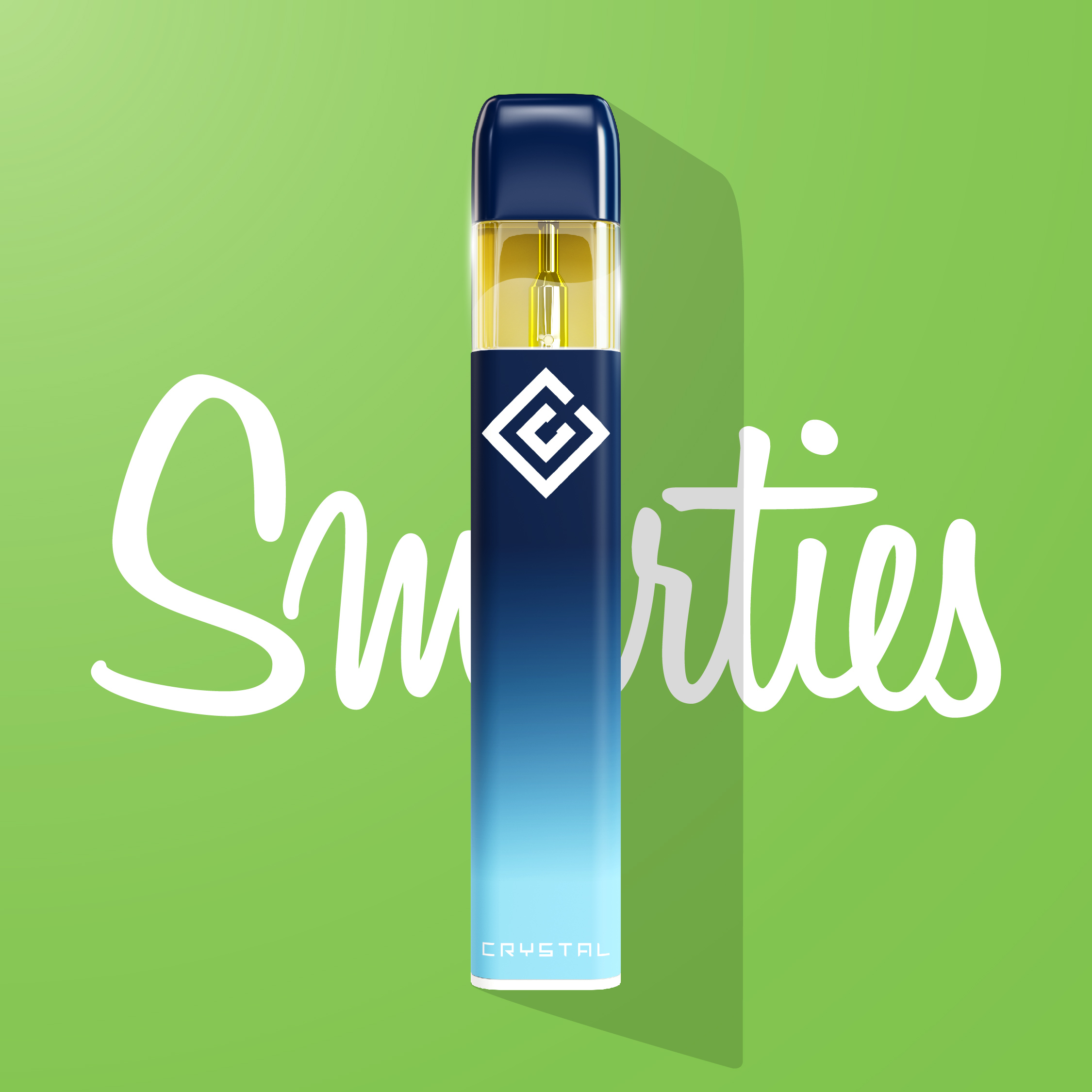 Photograph of product: Disposable Vape | Crystal Clear Blast | Smarties | Distillate | 1g