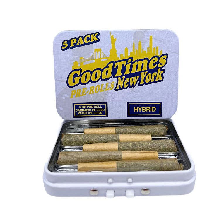 Photograph of product: Good Times | Infused Preroll 5 Pack | Sour Skittles