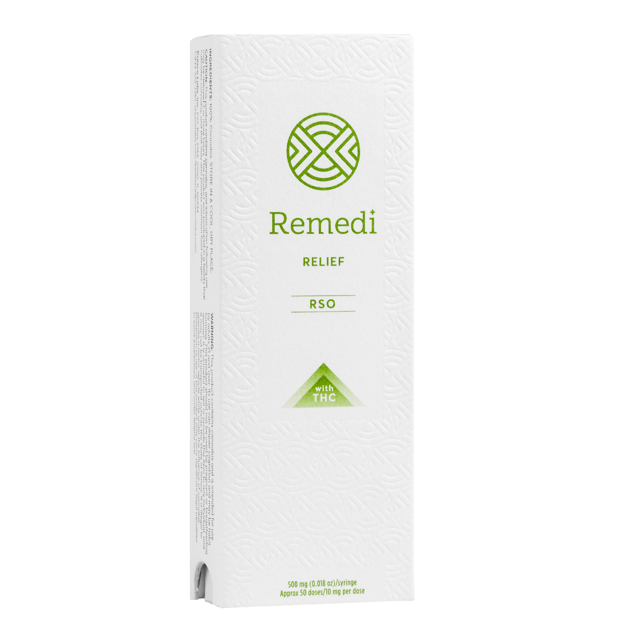 Photograph of product: REMEDI RSO .5g: Relief