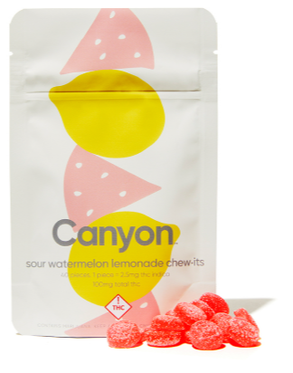Photograph of Product: Canyon - (I) ChewIT - Watermelon/Lemonade 2.5mg pieces  Gummies