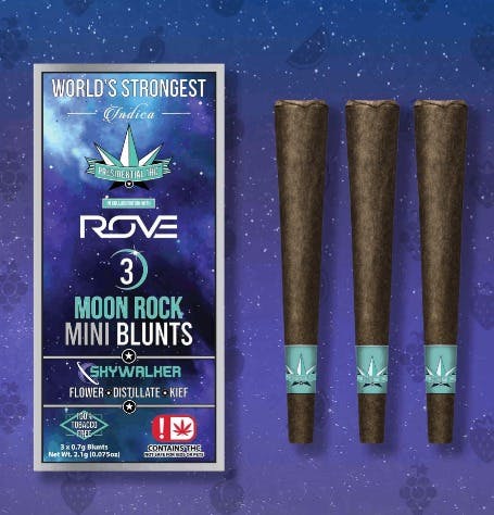 Photograph of product: PRS - Skywalker Mini Moon Rock 3pk Blunts - 