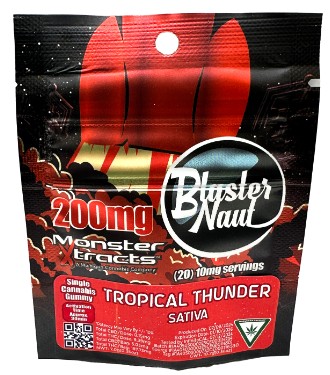 Photograph of product: MONSTER XTRACTS | BLASTER NAUT | TROPICAL THUNDER | 200MG | Oui'd
