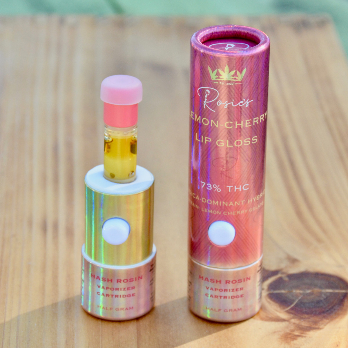 Photograph of Product: Lemon Cherry Lip Gloss | Hash Rosin Cart