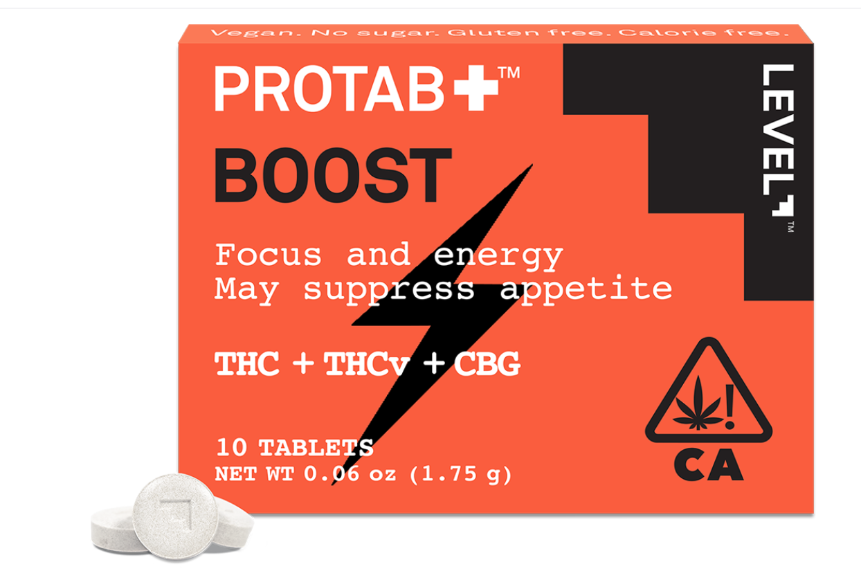 Photograph of product: Level | Protab | Boost | Edible Tablets | 20mg 5-pack