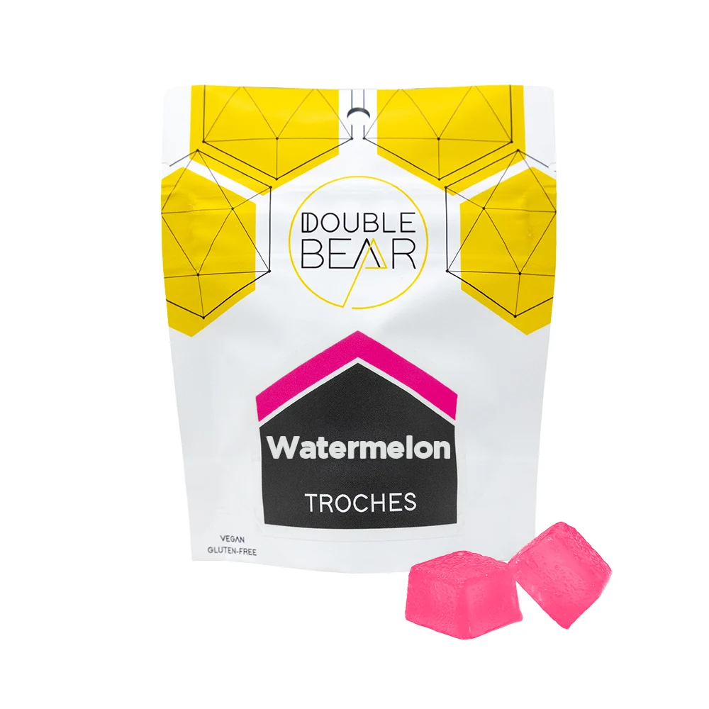 Photograph of product: Double Bear Watermelon Troches 10mg (2pk)