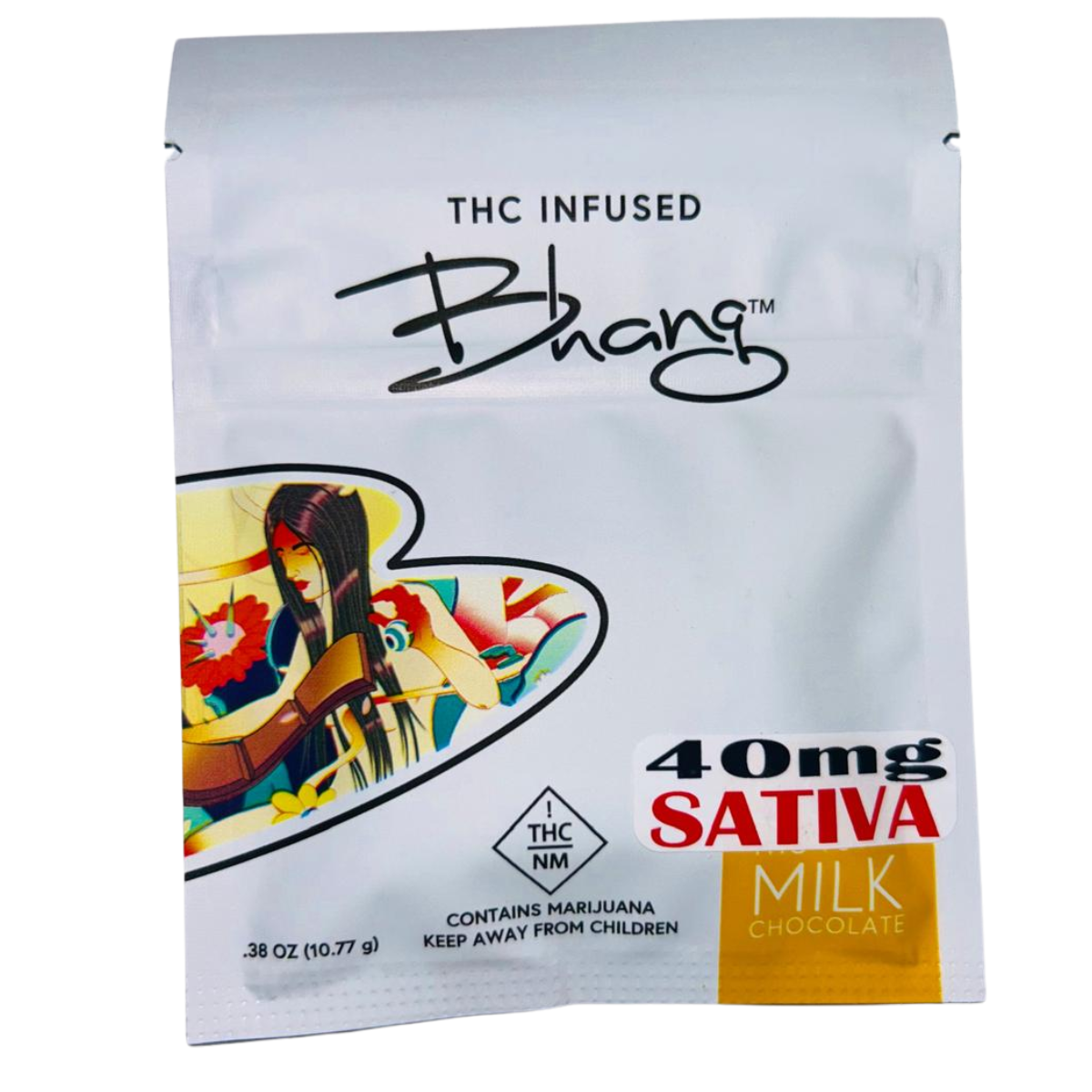 Photograph of product: Bhang Milk Mini Bar Oui'd 40mg