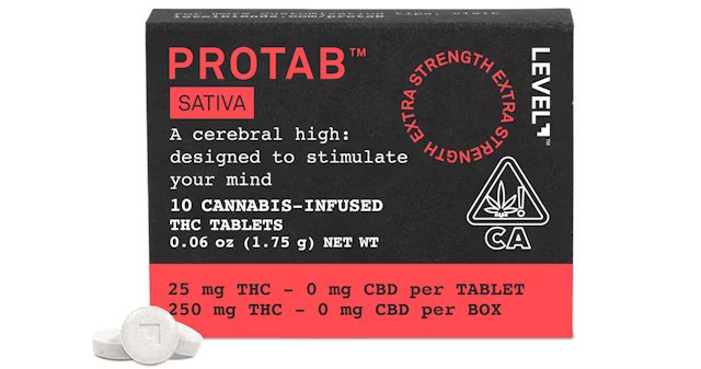 Photograph of product: LEVEL | Oui'd Protab | Tablets | 5pk | 100mg