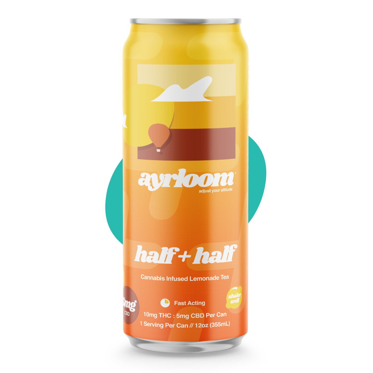 Photograph of Product: Ayrloom | Half & Half | 2:1 | 10MG THC : 5MG CBD | Singles