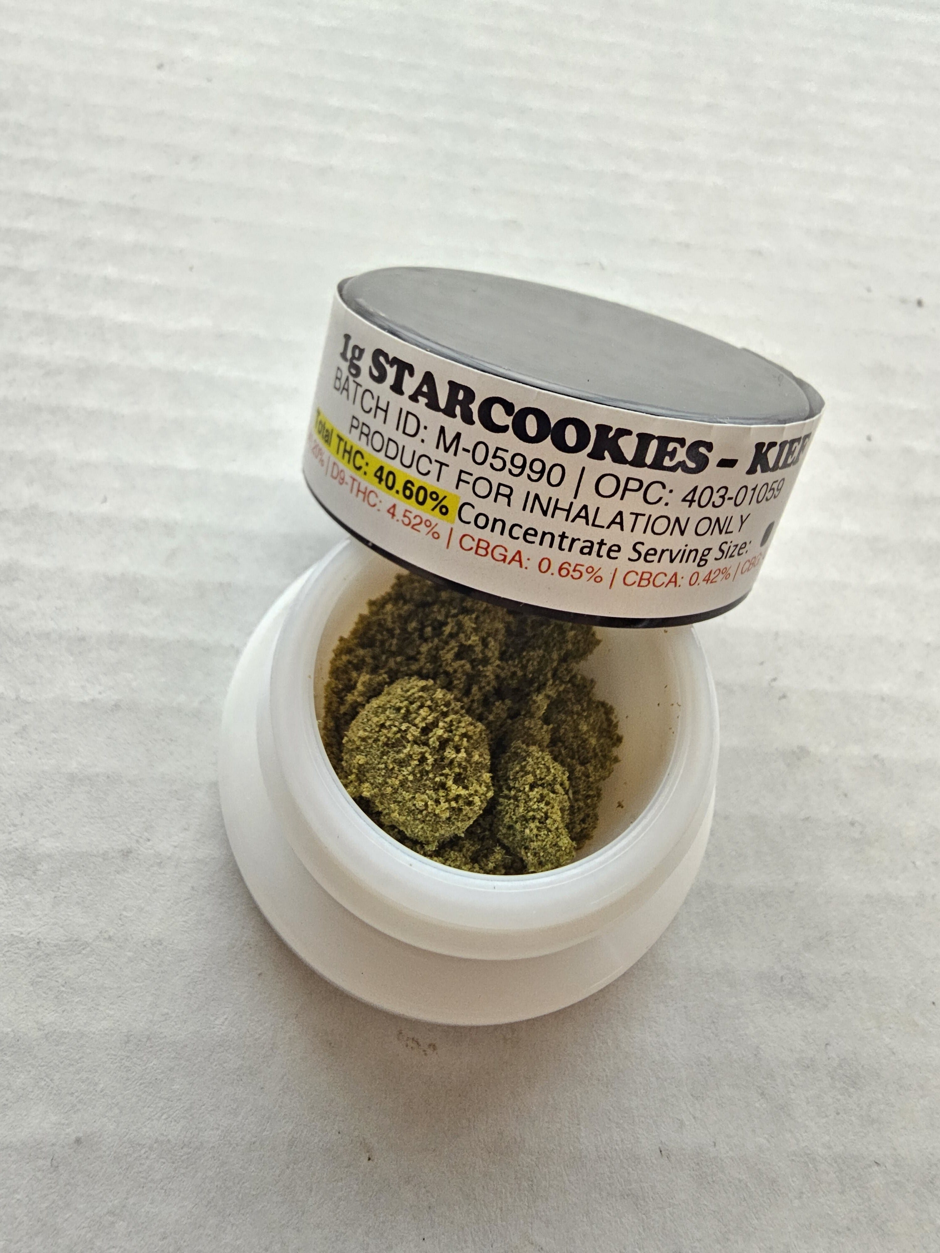 Photograph of product: Kief 1 Gram - Starcookies