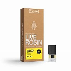 Photograph of product: LIVE ROSIN PINEAPPLE EXPRESS POD 1G C4