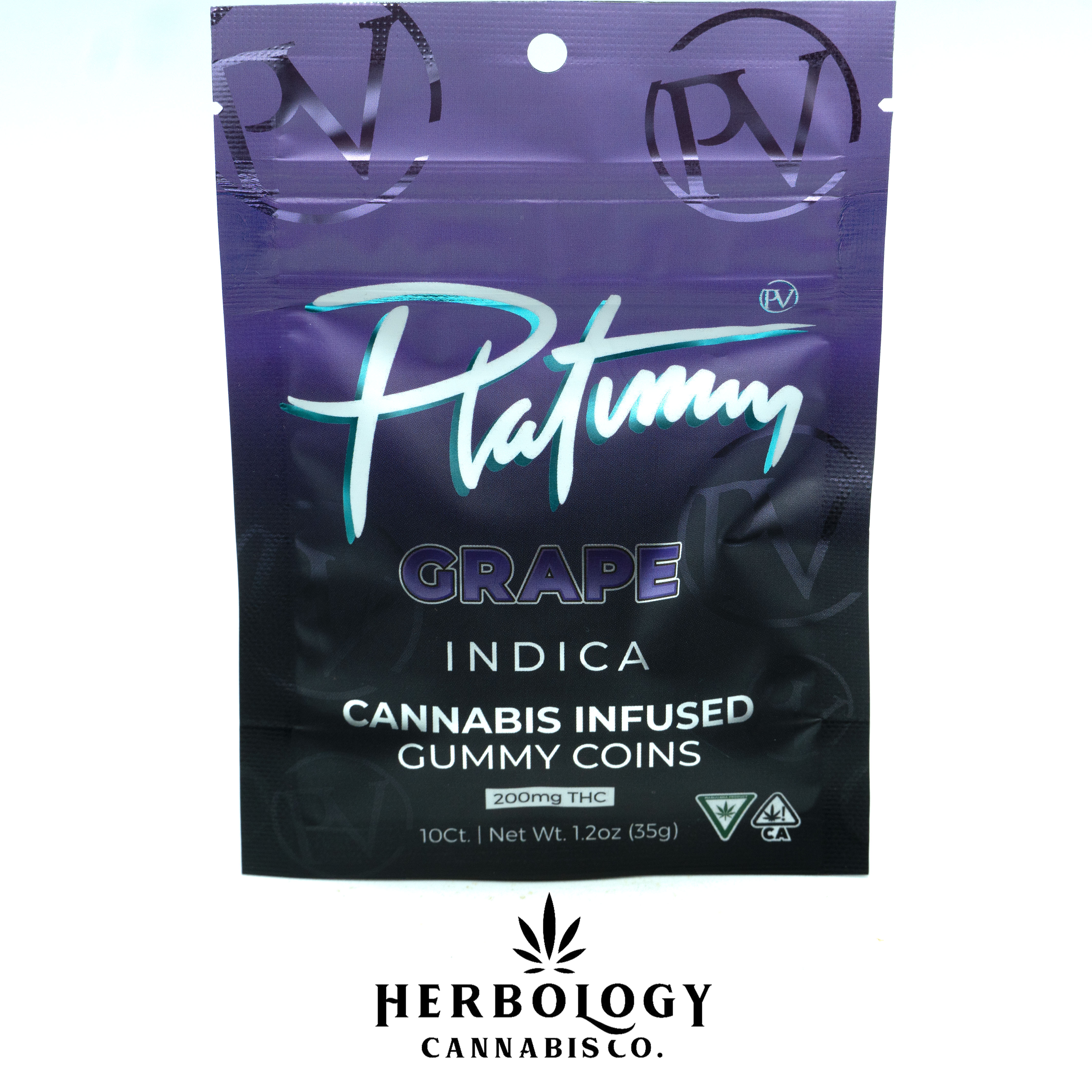 Photograph of product: Platinum Vape | Gummy | Grape | 200mg