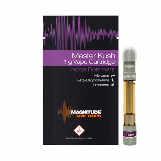 Photograph of product: Matter - (Magnitude) Master Kush 510 Vape Cart (Oui'd Dominant Hybrid)