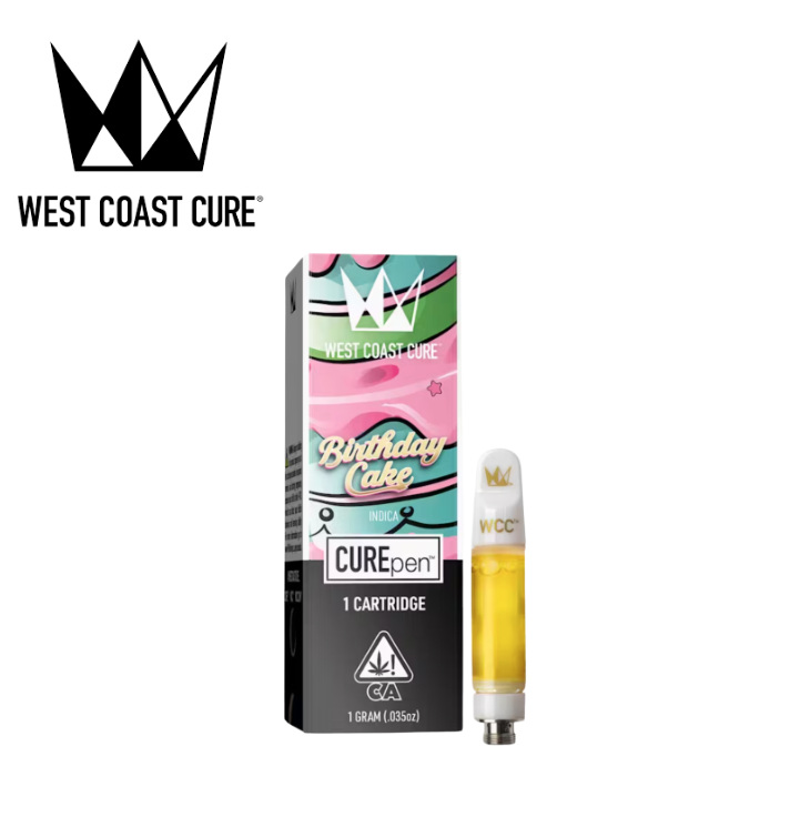 Photograph of product: BIRTHDAY CAKE 1G CUREPEN CARTRIDGE