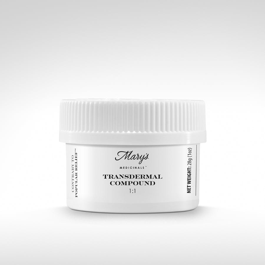 Photograph of product: Mary's Medicinal Transdermal Compound Topical 1:1 500mg TH-oui 500mg CBD