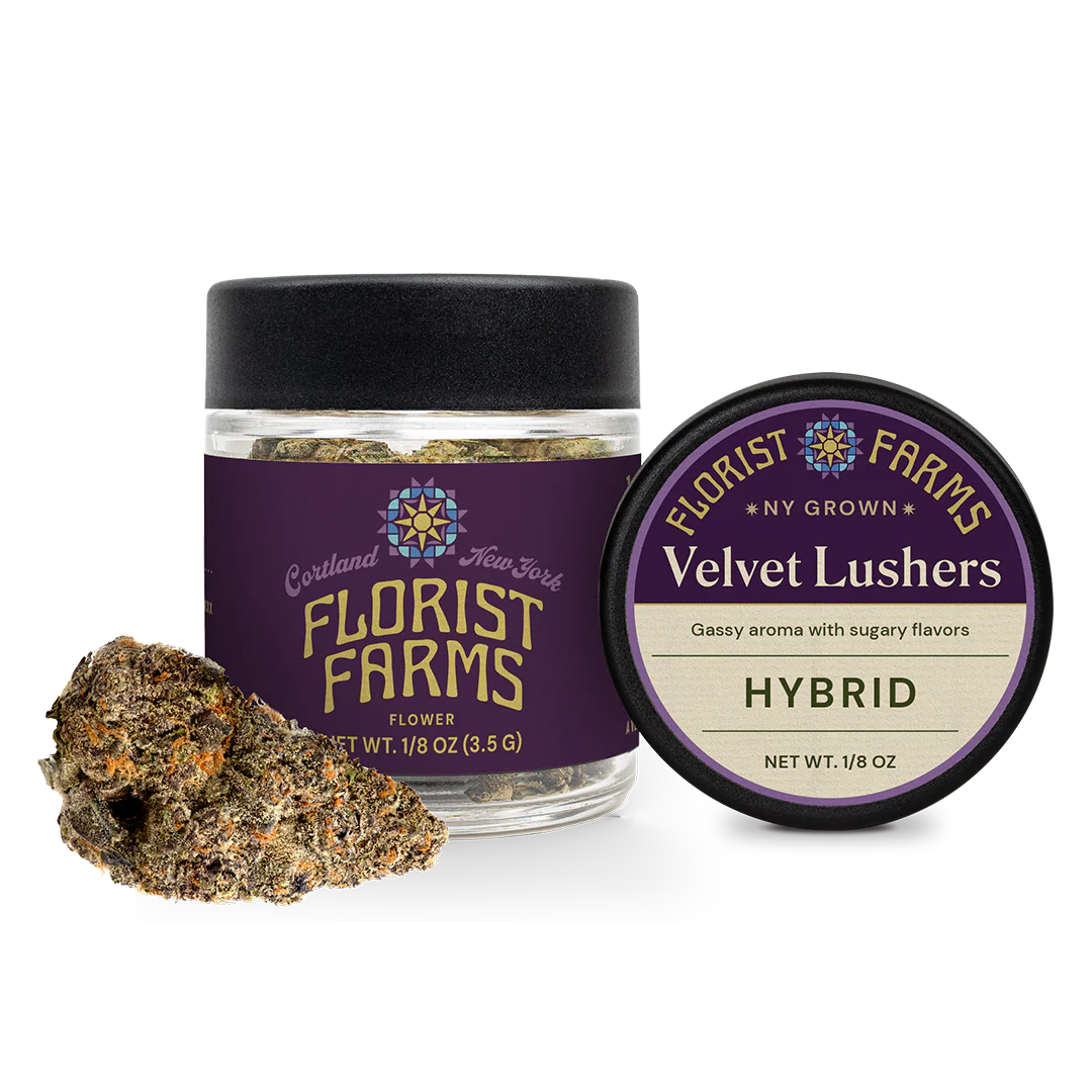 Photograph of product: Florist Farms | Velvet Lushers Flower 3.5g | Hybrid