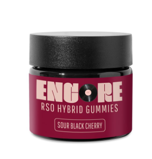 Photograph of product: Gummy RSO Sour Black Cherry [10pk] | 100mg