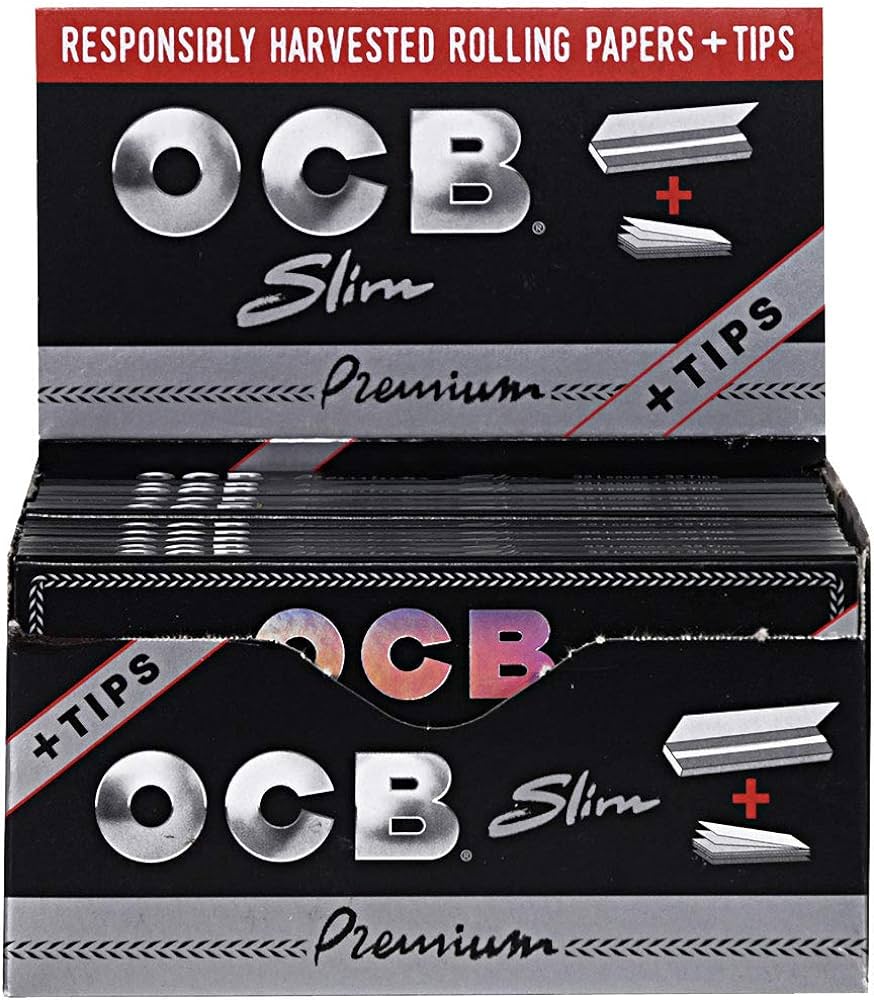Photograph of product: OCB Premium - Slims Papers + Tips