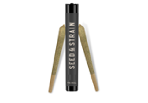 Photograph of product: Seed & Strain - Preroll - Blue Gelato - 1g