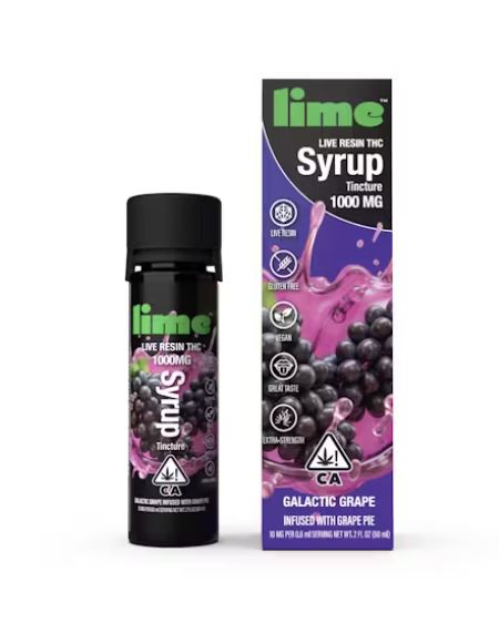 Photograph of product: Galactic Grape Syrup - 1000mg