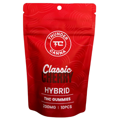 Photograph of product: Thunder Canna Classic Cherry Gummies 200mg TH-oui