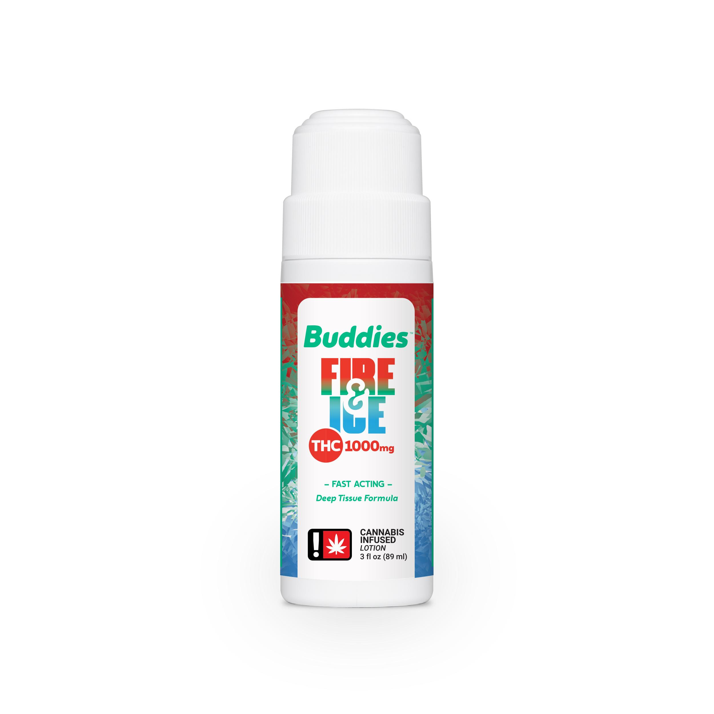 Photograph of product: Buddies Topical | Fire & Ice Roll On TH-oui