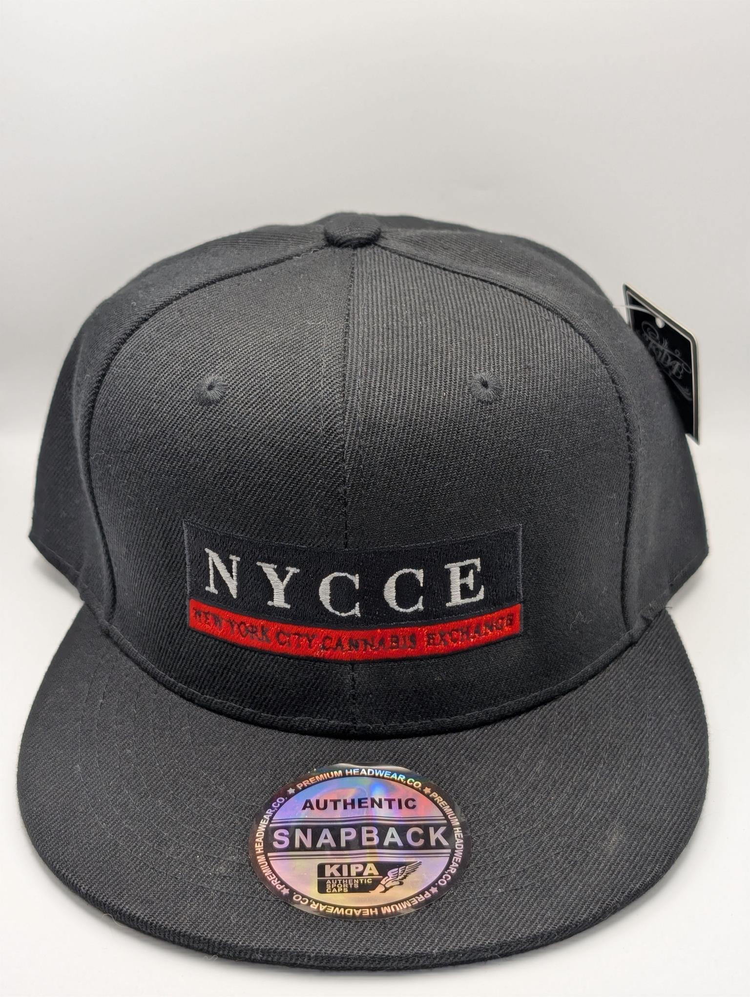 Photograph of product: NYCCE WITHOUT LOGO RED W/BLACK EMBROIDERY SNAPBACK HAT