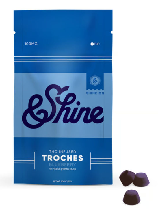 Photograph of product: 10ct/10mg Troches (Blueberry)